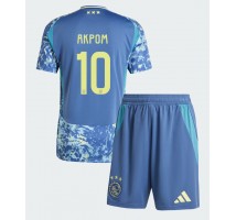 Ajax Chuba Akpom #10 Koszulka Wyjazdowa dzieci 2024-25 Krótki Rękaw (+ krótkie spodenki)
